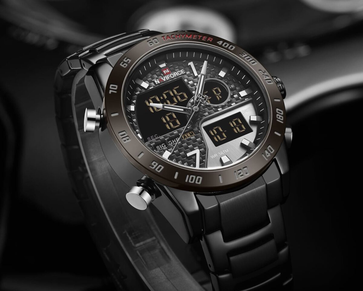 ساعة نافي فورس رجالي NF9171-B-GY-B