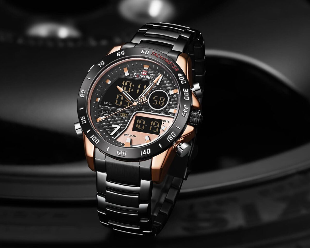 ساعة نافي فورس رجالي NF9171-RG-RG-B