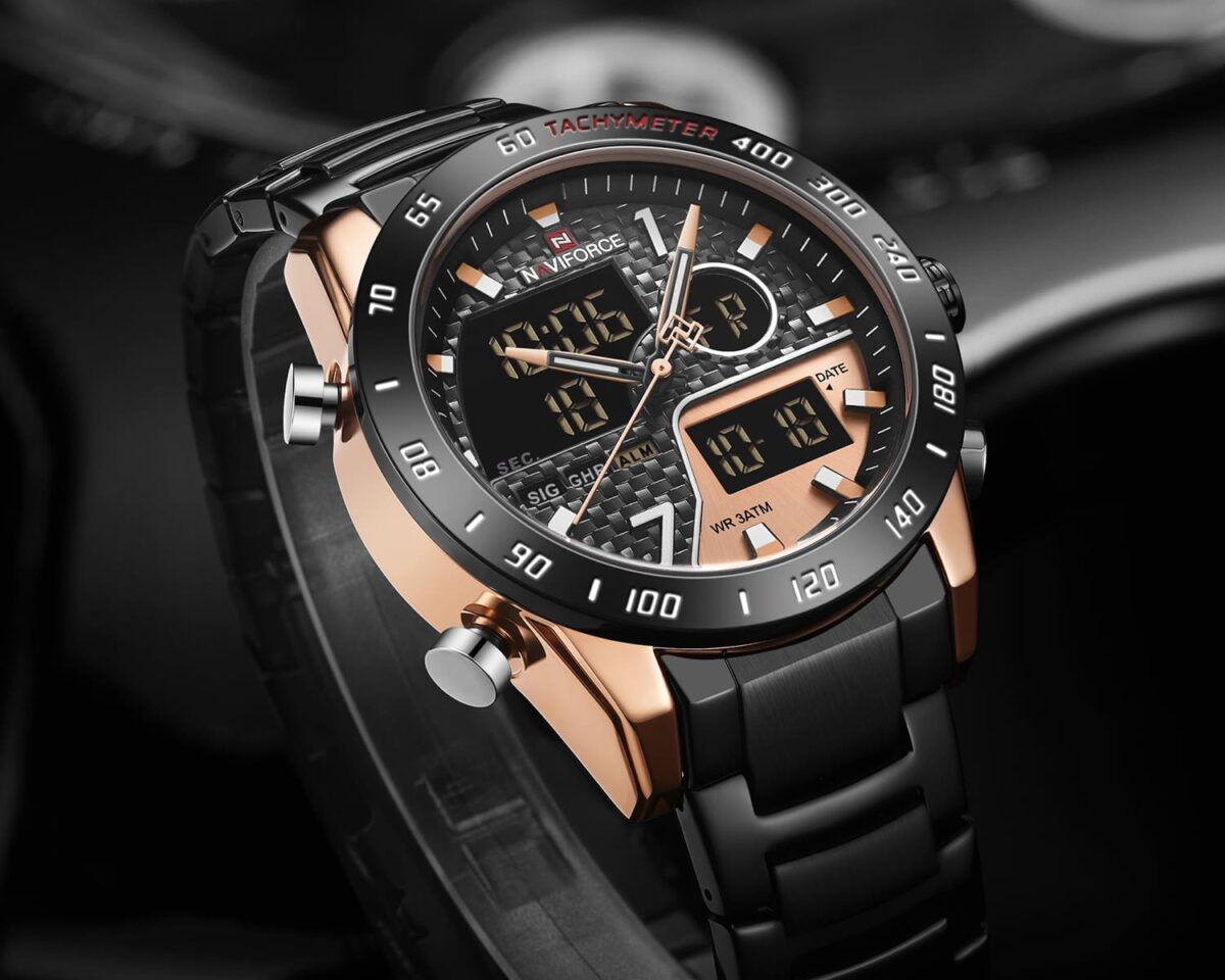 ساعة نافي فورس رجالي NF9171-RG-RG-B