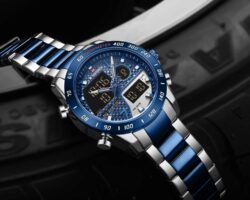 ساعة نافي فورس رجالي NF9171-S-BE-BE