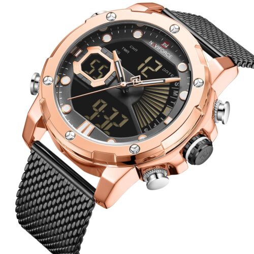 ساعة نافي فورس رجالي NF9172S-RG-B-B