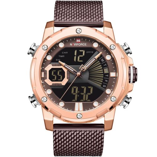 ساعة نافي فورس رجالي NF9172S-RG-CE-CE