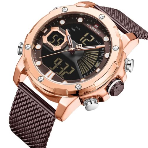 ساعة نافي فورس رجالي NF9172S-RG-CE-CE