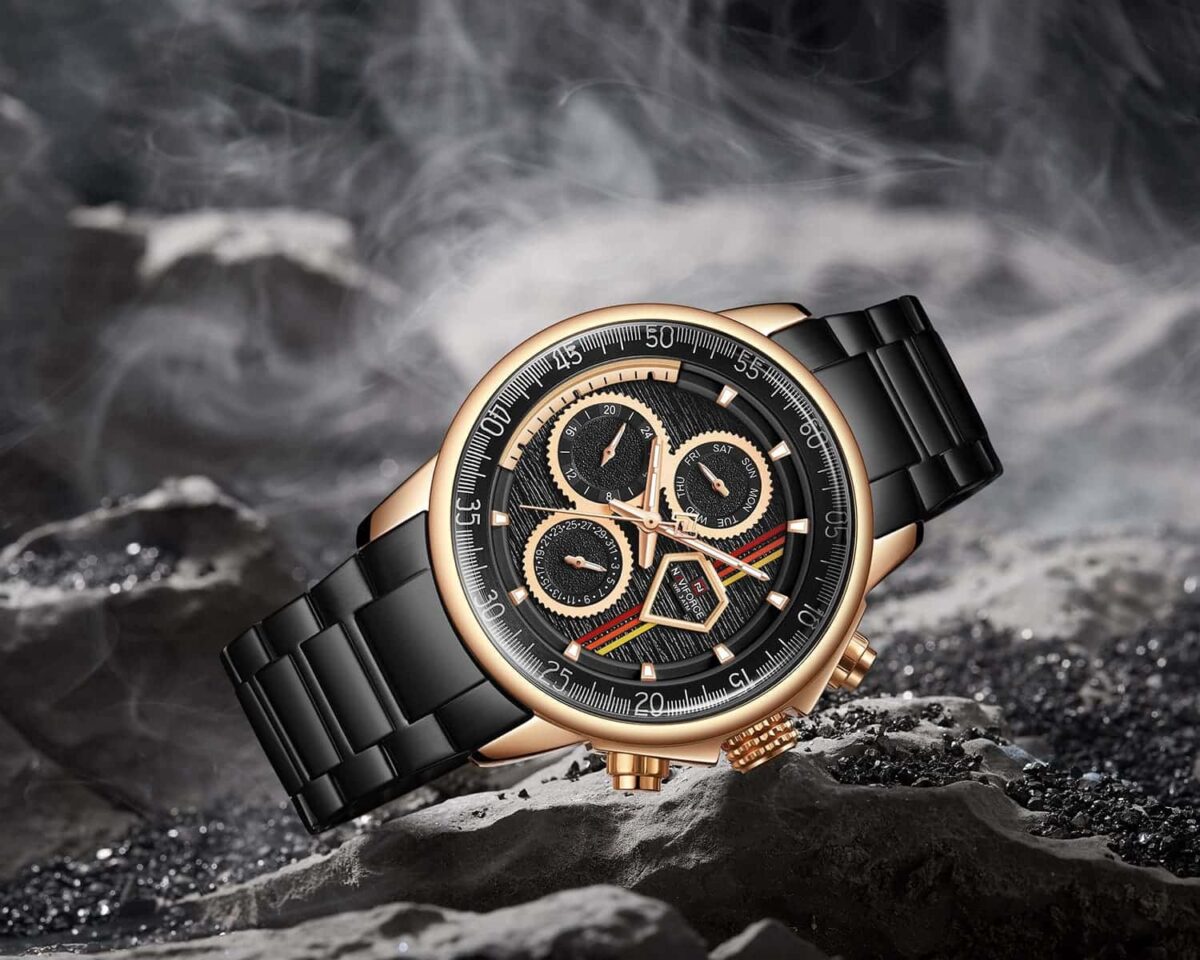 ساعة نافي فورس رجالي NF9184-RG-B