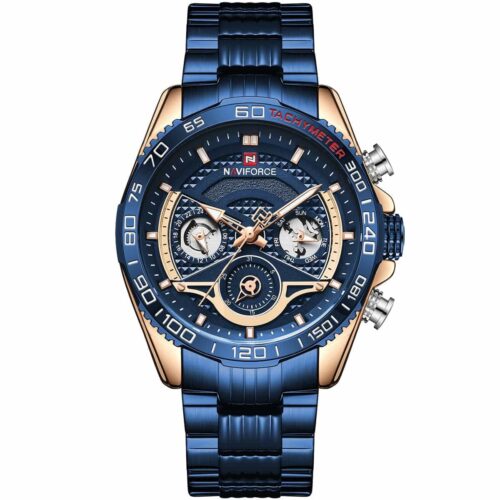 ساعة نافي فورس رجالي NF9185-RG-BE