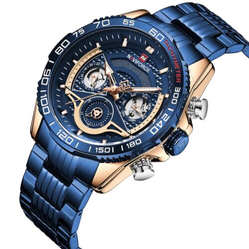 ساعة نافي فورس رجالي NF9185-RG-BE