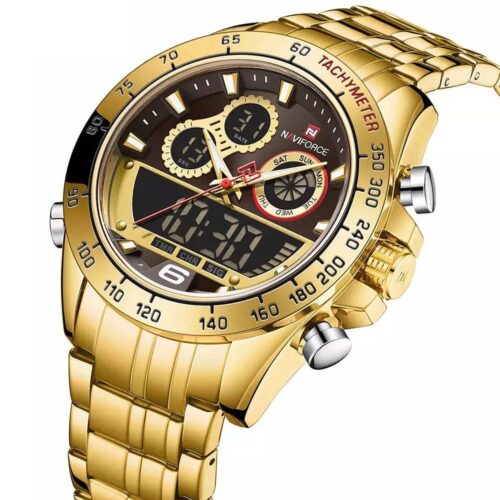 ساعة نافي فورس رجالي NF9188-G-G-G