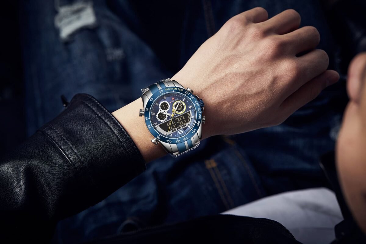 ساعة نافي فورس رجالي NF9188-S-BE-BE