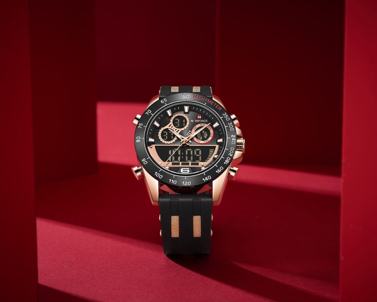 ساعة نافي فورس رجالي NF9188T-RG-B-B