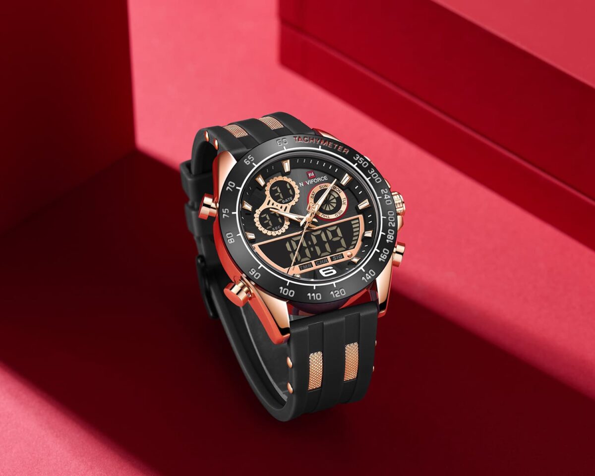 ساعة نافي فورس رجالي NF9188T-RG-B-B