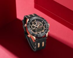 ساعة نافي فورس رجالي NF9188T-RG-B-B