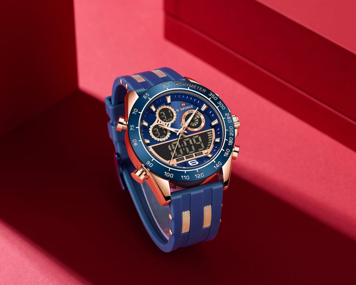 ساعة نافي فورس رجالي NF9188T-RG-BE-BE