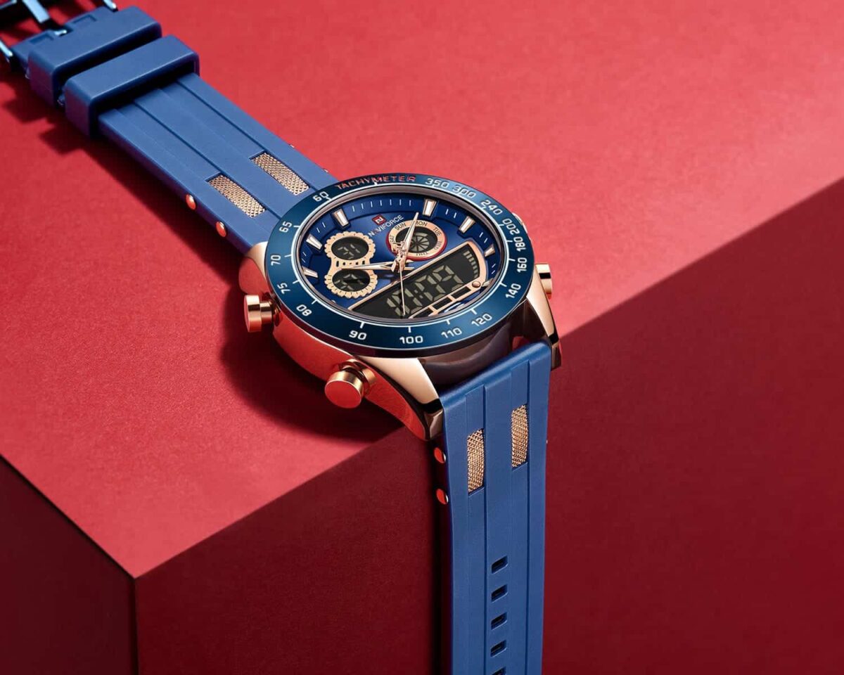 ساعة نافي فورس رجالي NF9188T-RG-BE-BE