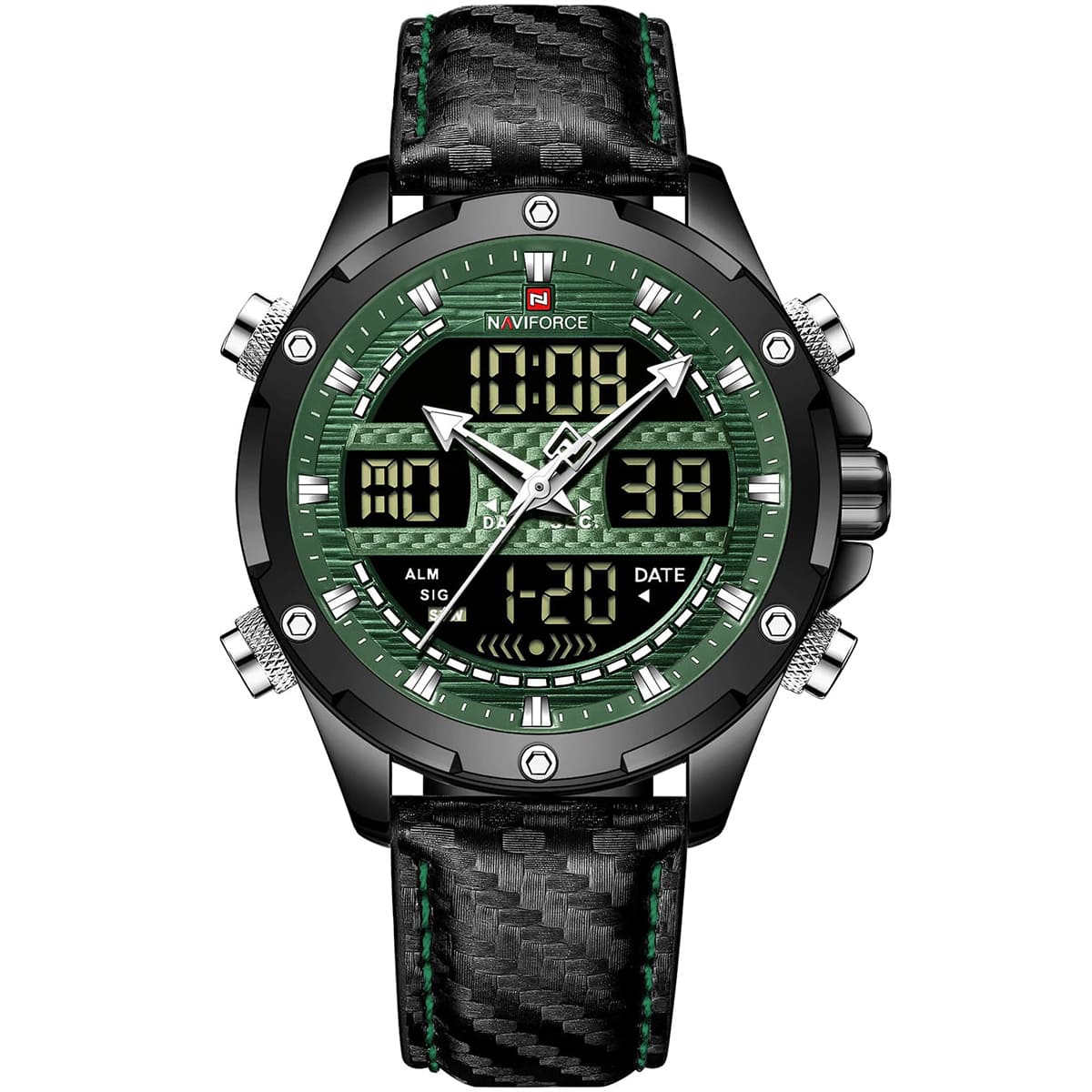 ساعة نافي فورس رجالي NF9194-B-GN-B 1 ساعة نافي فورس رجالي NF9194-B-GN-B