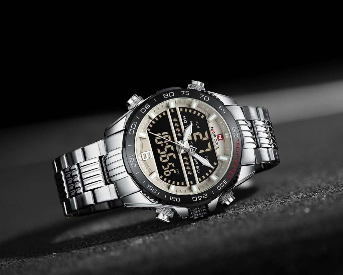 ساعة نافي فورس رجالي NF9195S-S-B-GY
