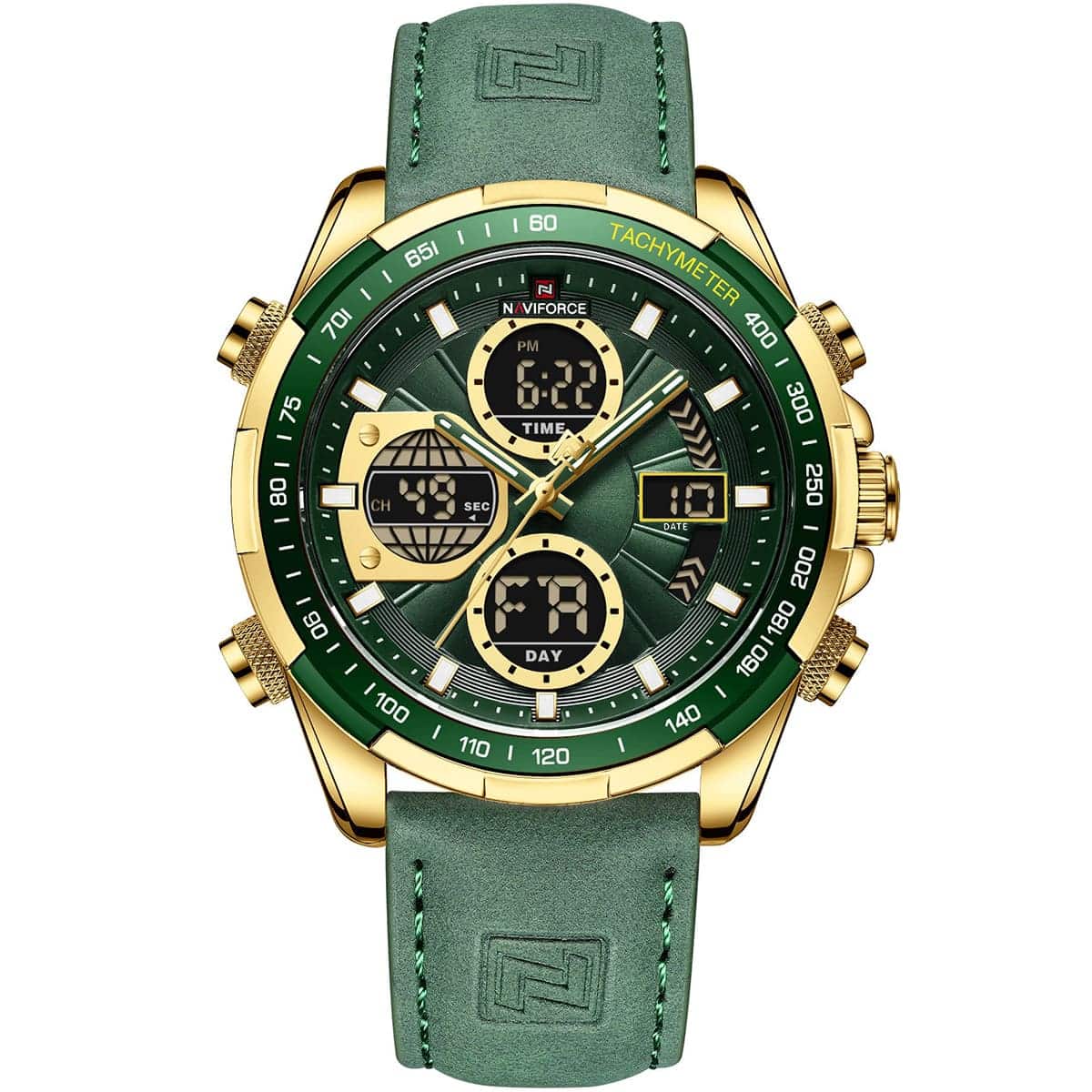 ساعة نافي فورس رجالي NF9197L-G-GN-GN 1 ساعة نافي فورس رجالي NF9197L-G-GN-GN