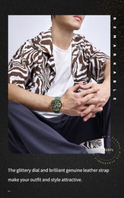 ساعة نافي فورس رجالي NF9197L-G-GN-GN