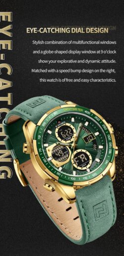 ساعة نافي فورس رجالي NF9197L-G-GN-GN