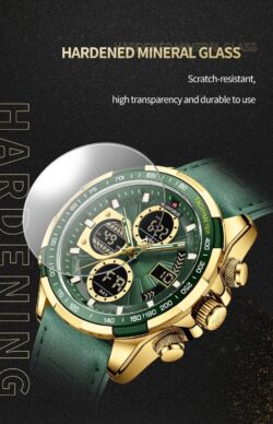 ساعة نافي فورس رجالي NF9197L-G-GN-GN