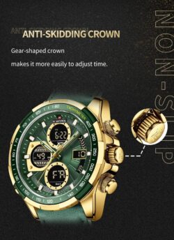 ساعة نافي فورس رجالي NF9197L-G-GN-GN