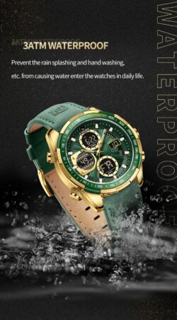 ساعة نافي فورس رجالي NF9197L-G-GN-GN