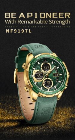 ساعة نافي فورس رجالي NF9197L-G-GN-GN