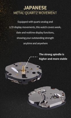 ساعة نافي فورس رجالي NF9197L-G-GN-GN