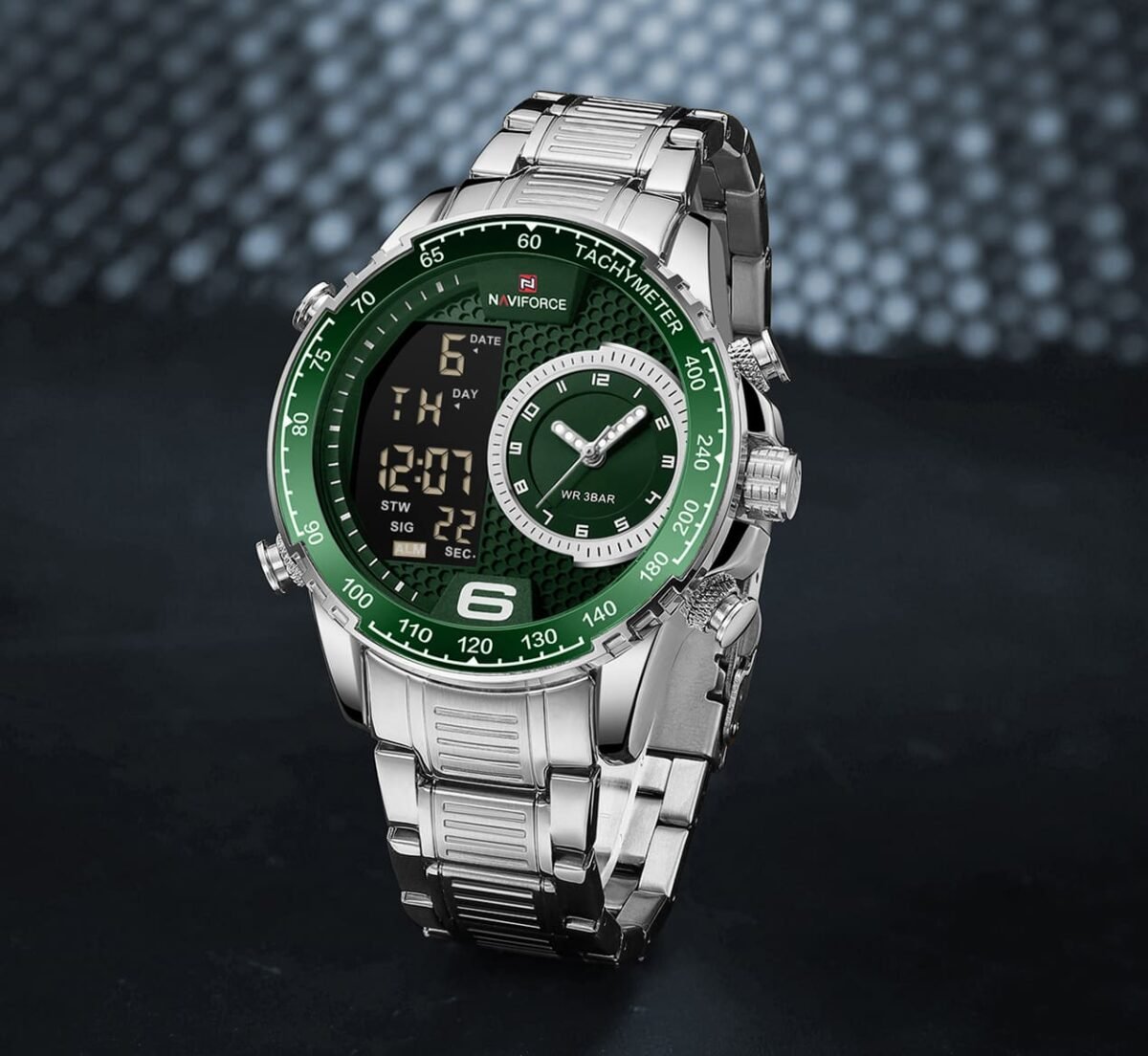 ساعة نافي فورس رجالي NF9199S-S-GN