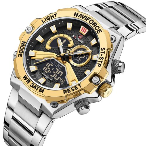 ساعة نافي فورس رجالي NF9207-S-G-B