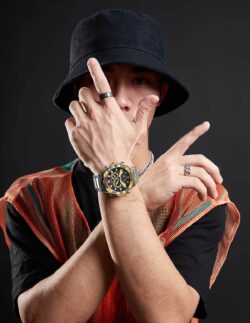 ساعة نافي فورس رجالي NF9207-S-G-B