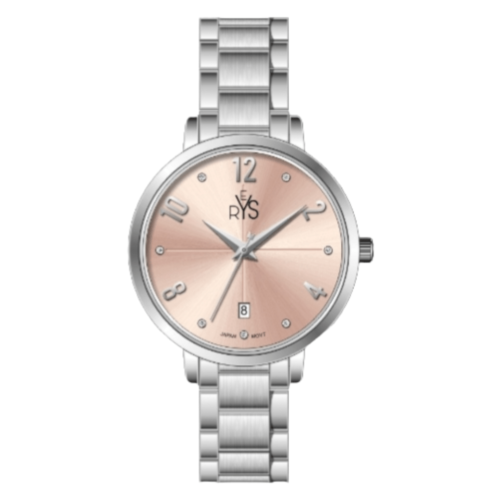 REYS WATCH WATCH-WOMEN-STAINLESS STEEL-SILVER AND ROSE GOLD R2039-SR