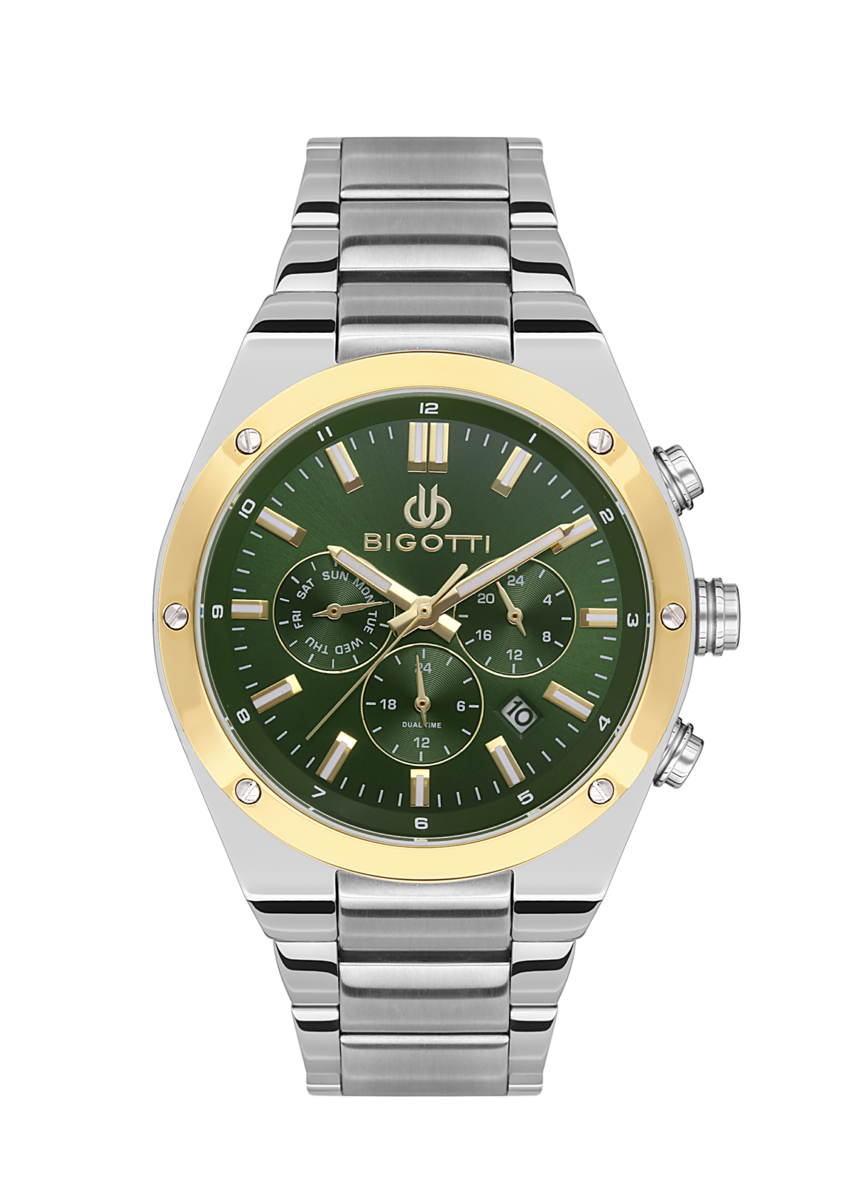 ⁦BIGOTTI MILANO MENS STAINLESS STEEL STRAP WATCH – BG.1.10511-4⁩ - الصورة ⁦2⁩