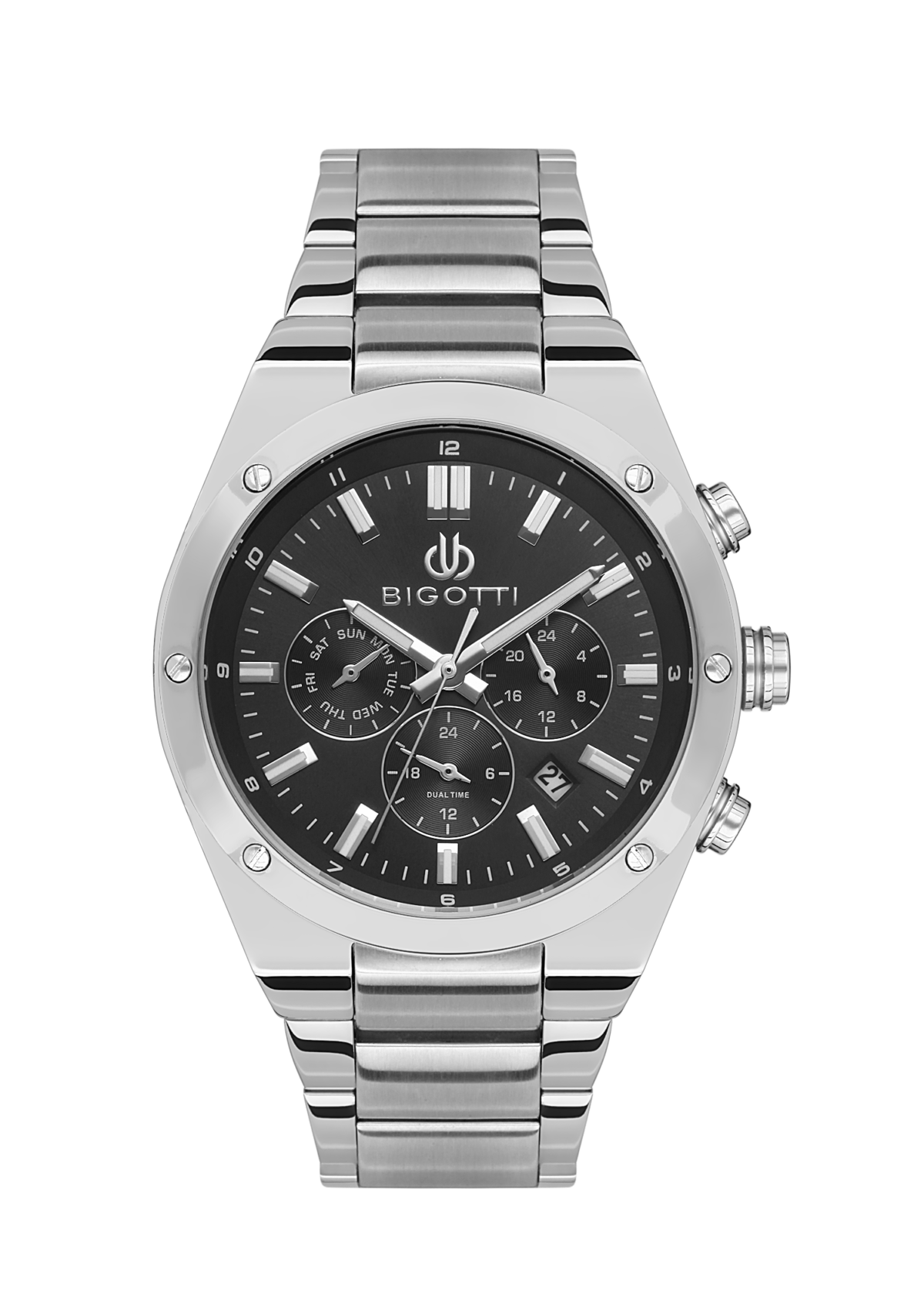 ⁦BIGOTTI MILANO MENS STAINLESS STEEL STRAP WATCH – BG.1.10511-2⁩ - الصورة ⁦4⁩
