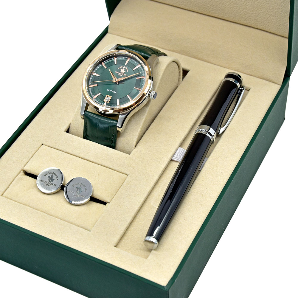 SANTA BARBARA MEN’S LEATHER WATCH  SB.1.10507-5