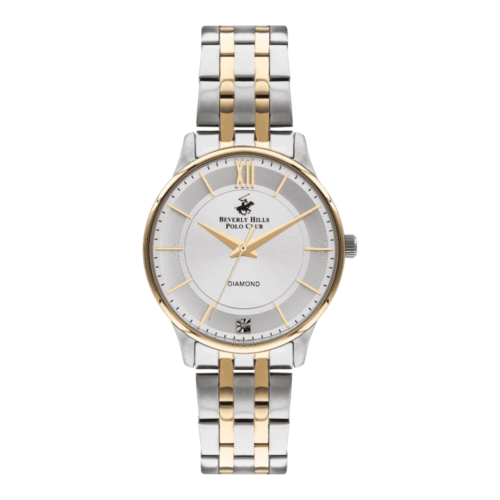 BEVERLY HILLS POLO CLUB Women’s Analog White Mop Dial Watch – BP3309X.230