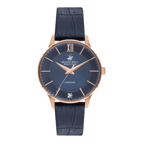 BEVERLY HILLS POLO CLUB Women’s Analog Dark Blue Dial Watch – BP3310X.499