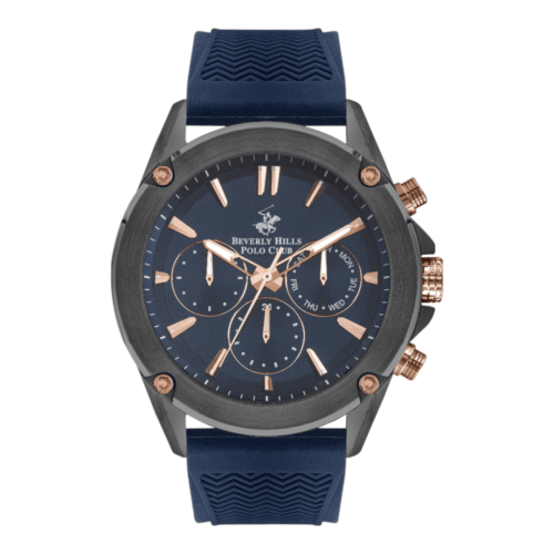 BEVERLY HILLS POLO CLUB Men’s Multi Function Dark Blue Dial Watch – BP3324X.099