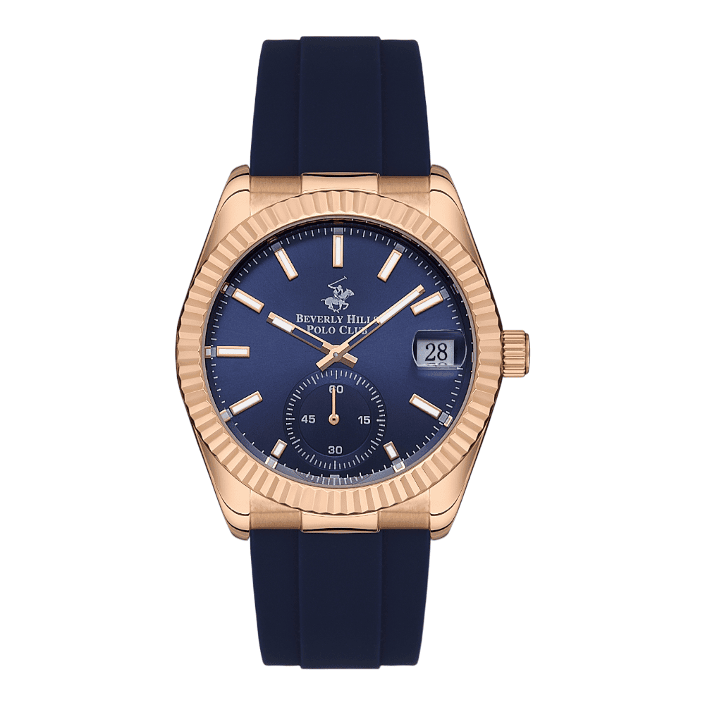 BEVERLY HILLS POLO CLUB Men’s Analog Dark Blue Dial Watch – BP3325X.499