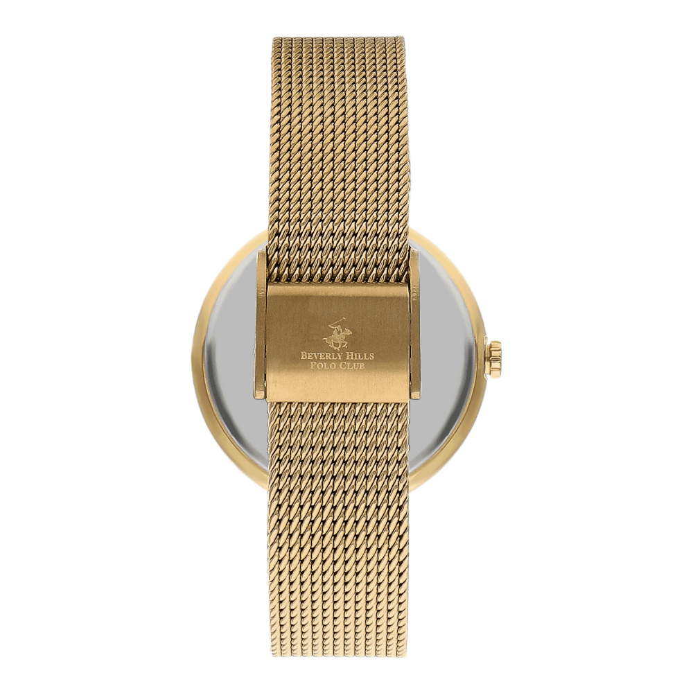 BEVERLY HILLS POLO CLUB Women’s Analog White Mop Dial Watch – BP3334X.120