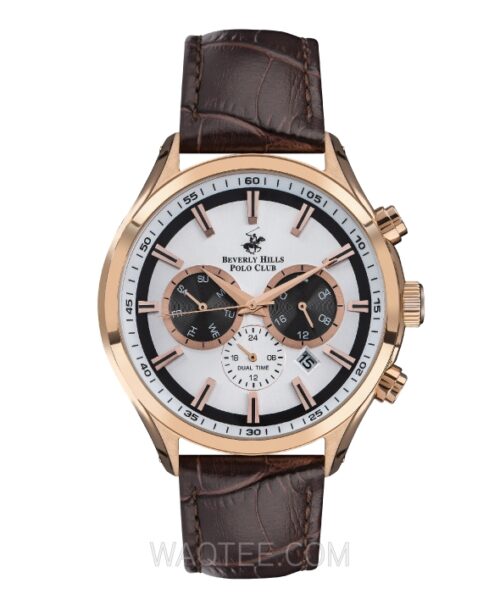 BEVERLY HILLS POLO CLUB Men’s Multi Function White Dial Watch –  BP3112X.432