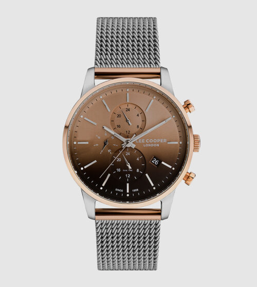 LEE COOPER Multi Function Round Rose Gold Dial Watch – LC07084.510