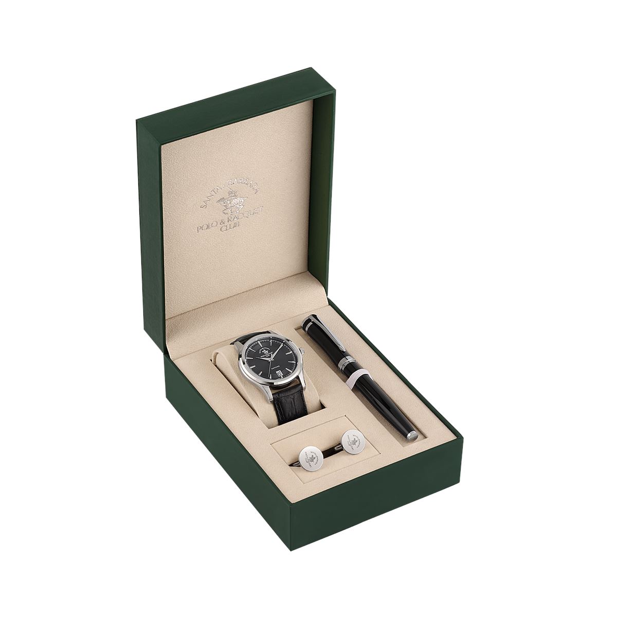 SANTA BARBARA MEN’S LEATHER WATCH  SB.1.10507-2