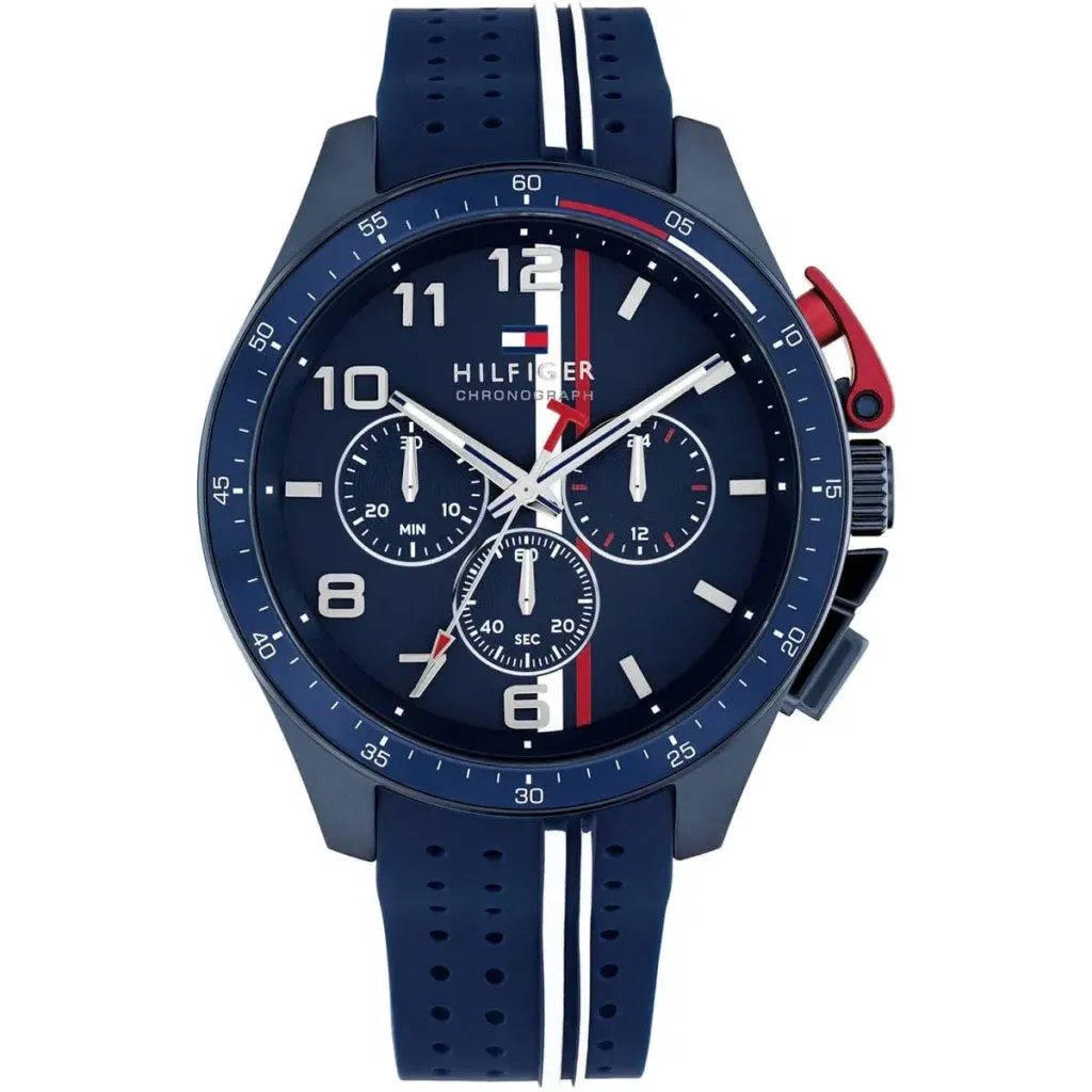 imgi_153_1792169-tommy-hilfiger-watch-chronograph-men-blue-dial-rubber-strap-quartz-analog-bank-1024×1024 ساعة تومي هيلفيغر للرجال 1792169 - الصورة 1