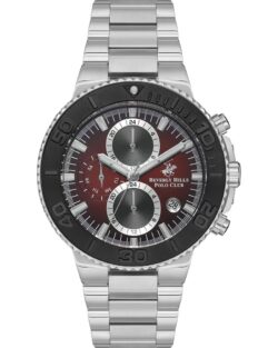 Beverly Hills Polo Club Men’s Multi Function Red Dial Watch – BP3540X.380