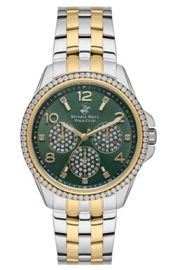 BEVERLY HILLS POLO CLUB Women’s Analog Green Dial Watch – BP3572C.270