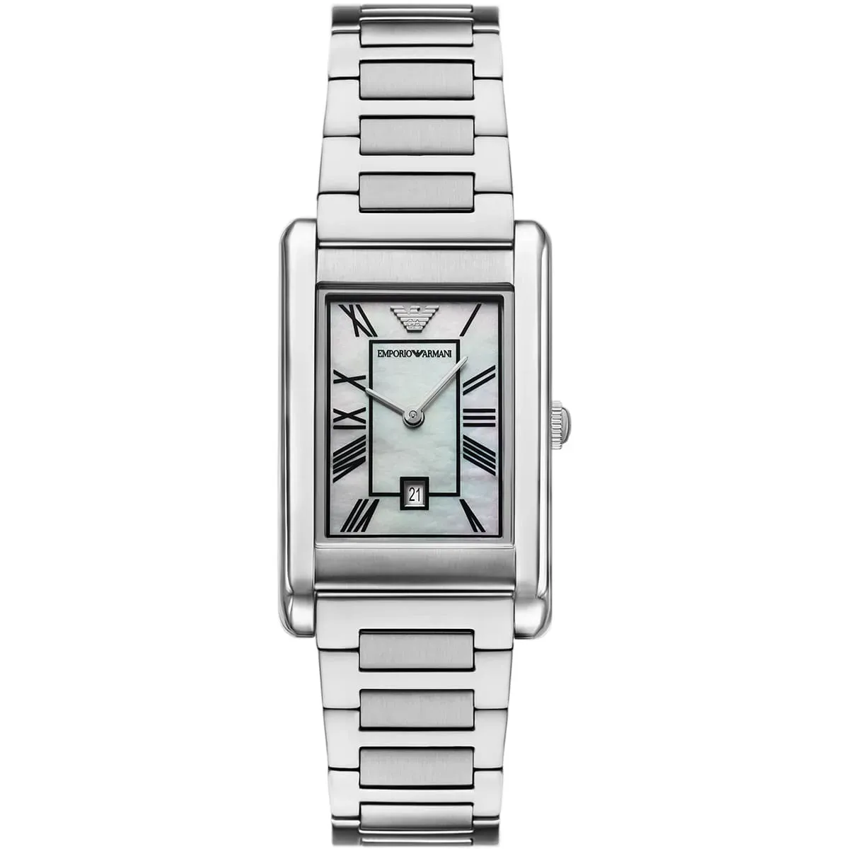 imgi_73_ar11664-emporio-armani-watch-men-mother-of-pearl-multicolored-square-dial-metal-stainless-steel-silver-strap-quartz-analog-gino ساعة امبوريو ارماني للرجال AR11664 - الصورة 1