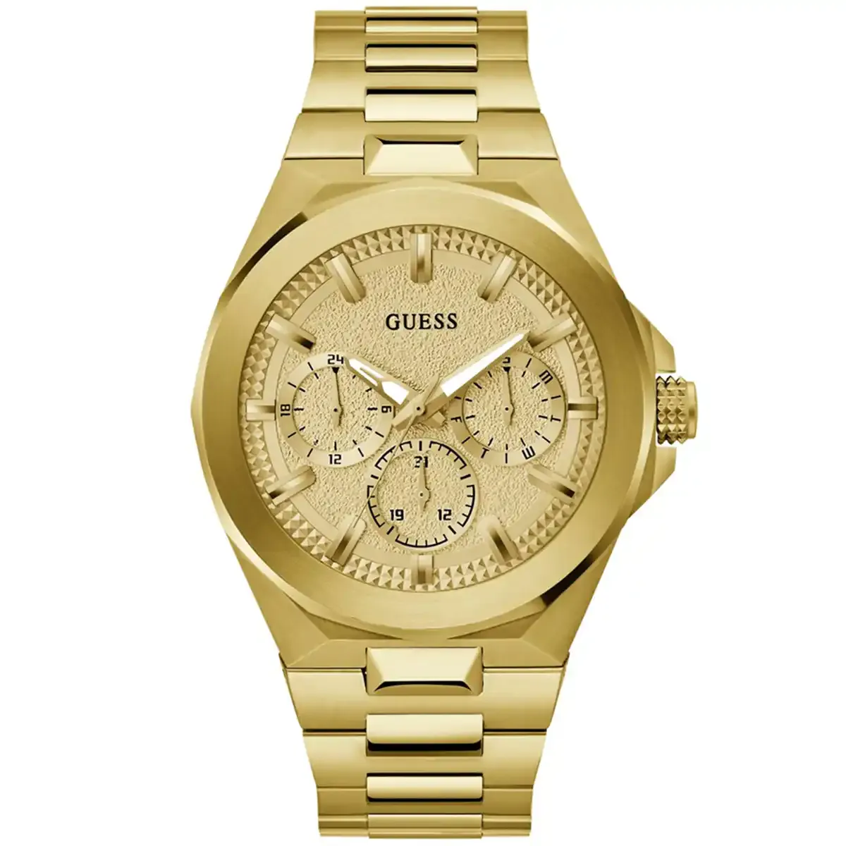 imgi_4_gw0798g2-guess-men-watch-gold-dial-golden-strap-stainless-steel-dashboard Guess Watch For Men GW0798G2 - الصورة 1