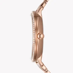 ⁦Fossil Jacqueline Sun Moon Rose Gold Women's Watch - ES5165⁩ - الصورة ⁦2⁩