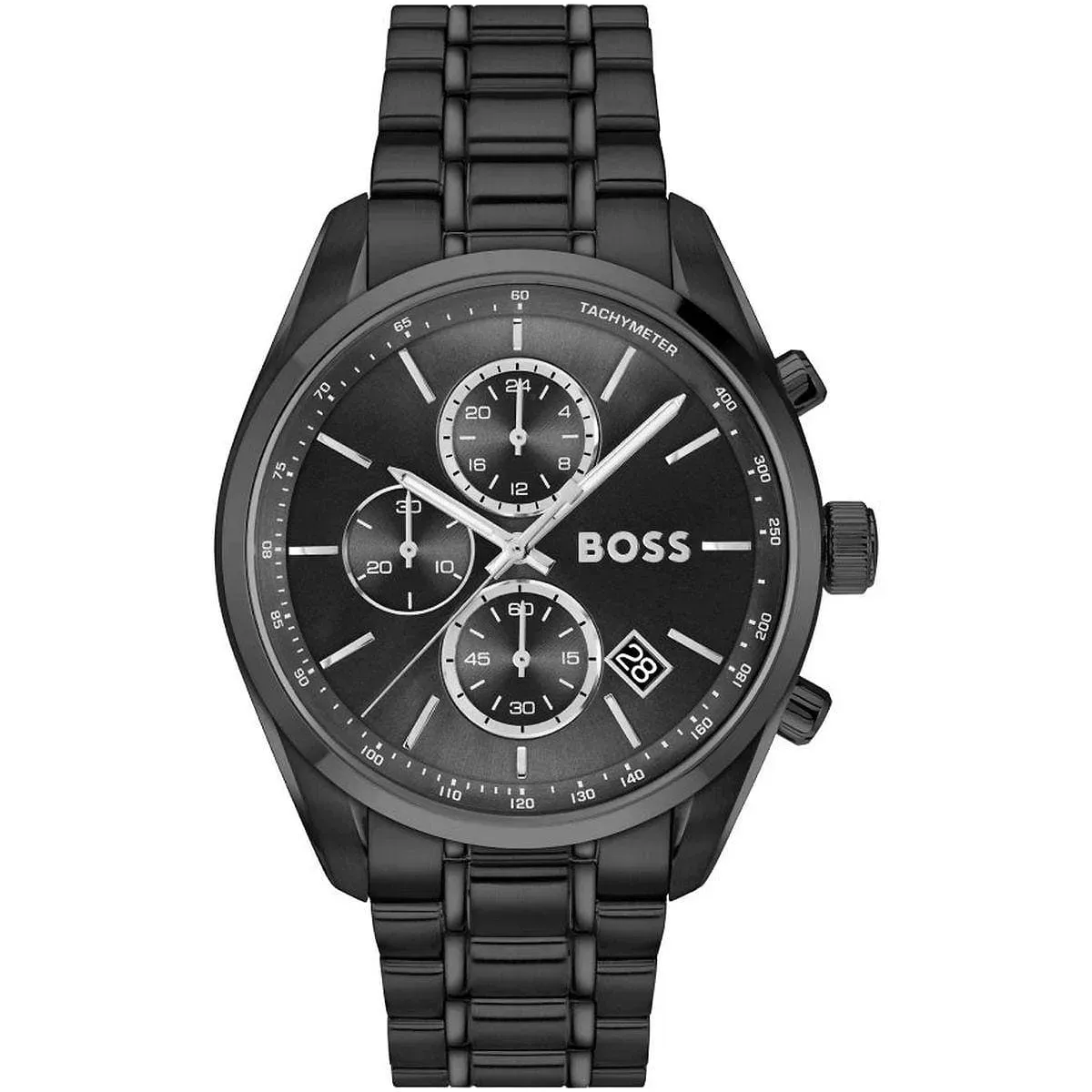imgi_74_1514298-hugo-boss-watch-men-black-dial-stainless-steel-metal-strap-quartz-battery-analog-chronograph-grand-prix ساعة هوجو بوس للرجال 1514298 - الصورة 1