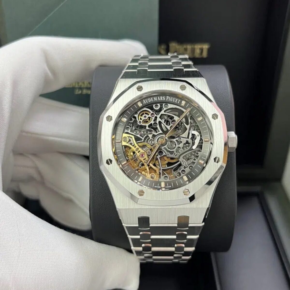 ⁦ساعة اوديمار بيغيه رويال أووك ميرور أوريجنال⁩ - الصورة ⁦4⁩